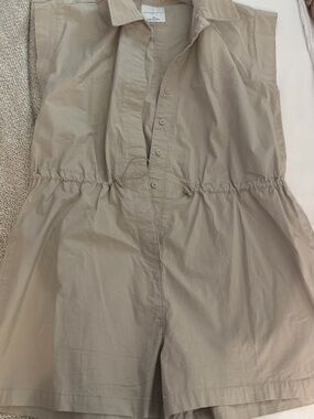 Celebrity Pink Beige Sleeveless Utility Romper